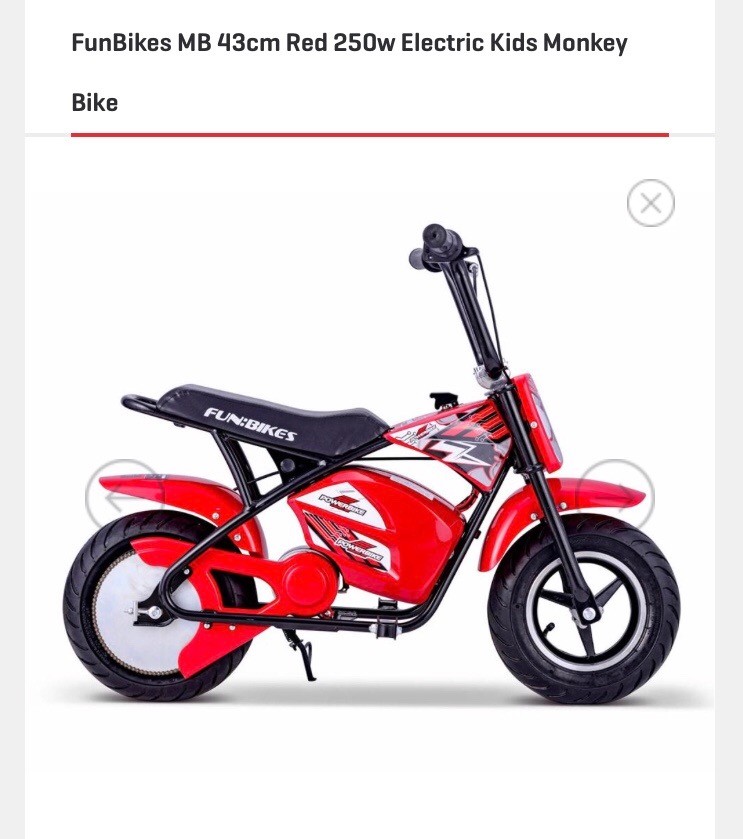 kids electric monkey bike